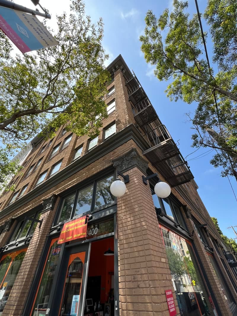 Telegraph Avenue storefronts near UC Berkeley